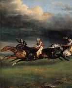 Theodore Gericault Details of Epsom Derby painting